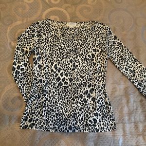 Carmen Marc Valvo leopard top